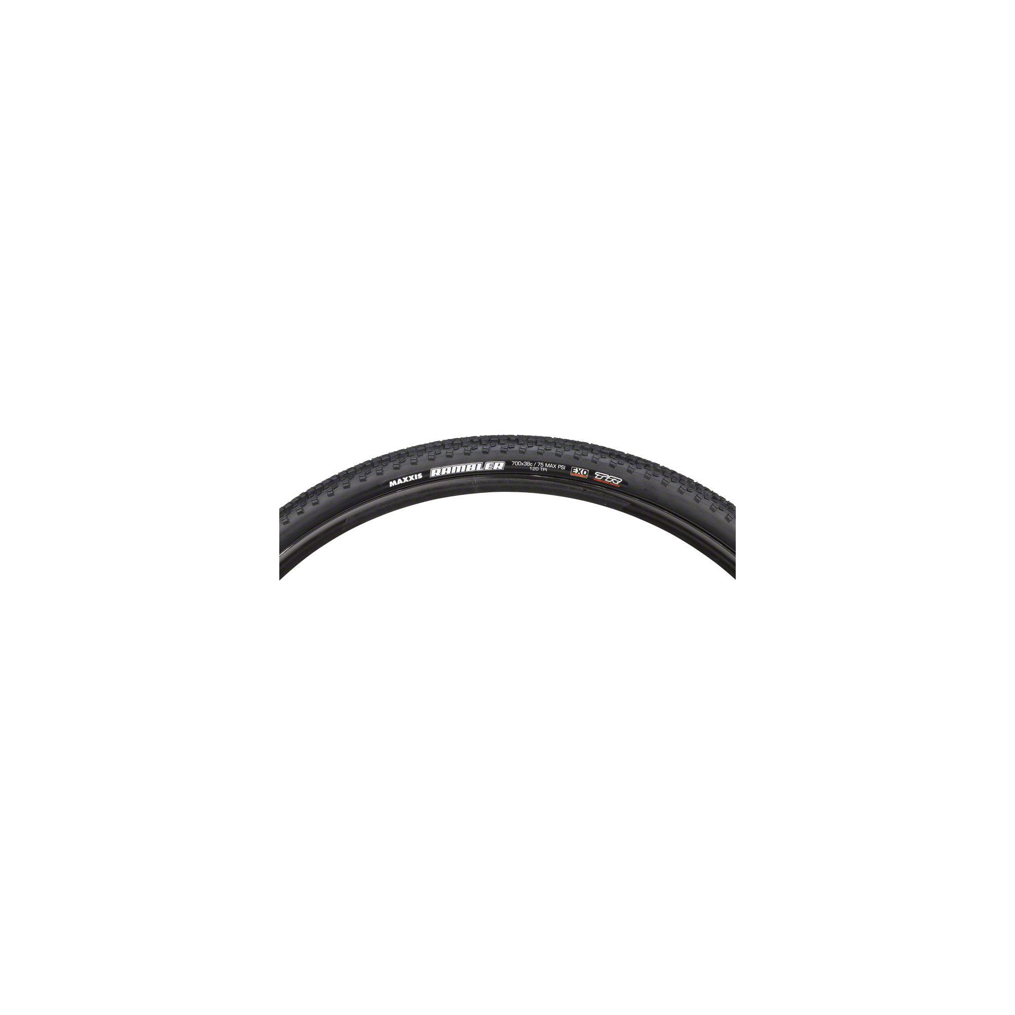 Pneu Vélo Route Maxxis Rambler 700x38c - Tubeless Ready, Pliable, 120 TPI - Pour Aventures Et Chemins