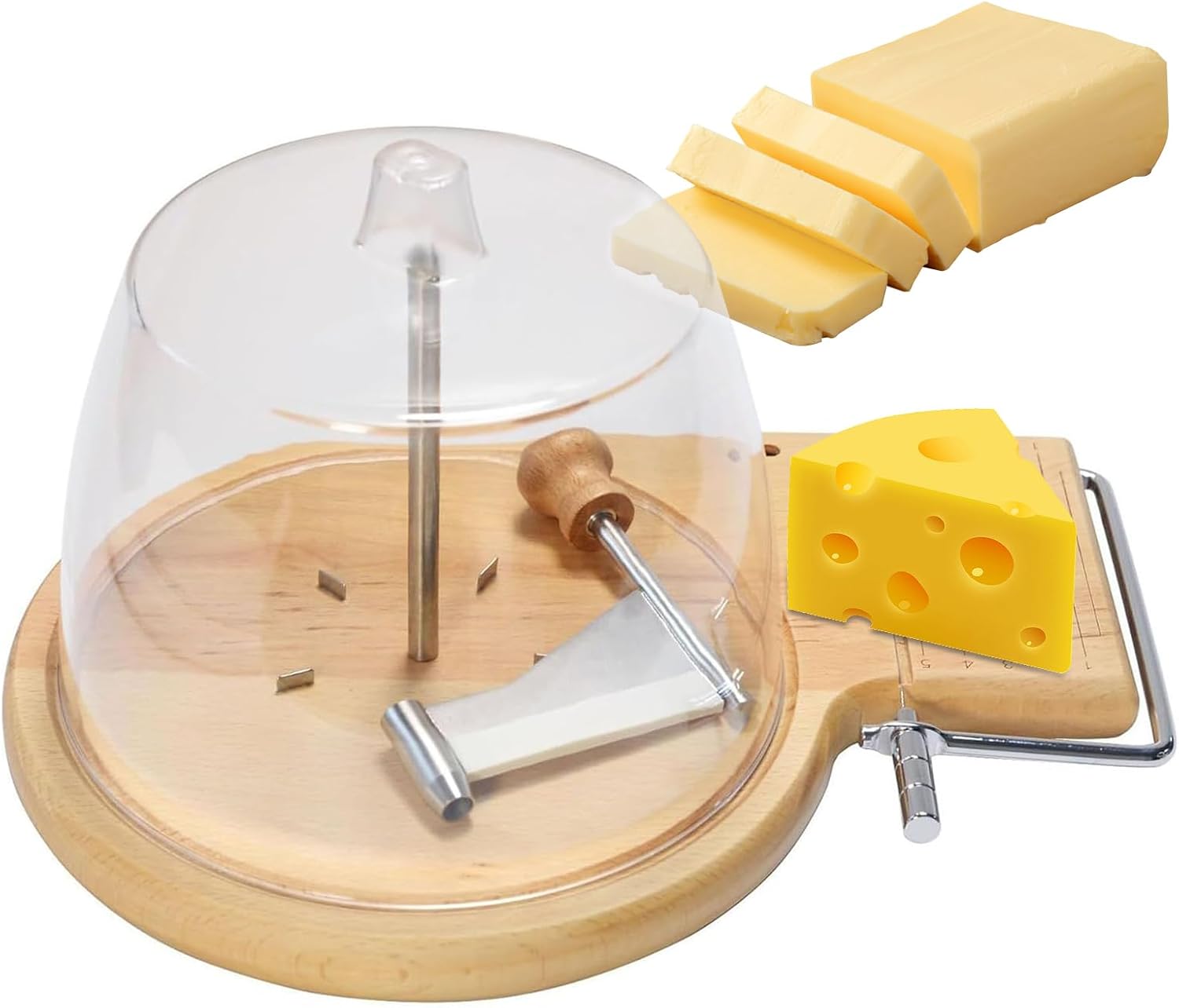 チーズおろし器,手動多機能 | ブロックチーズ用スライサー - クイックチョッピング、キッチン食事準備、日々の健康的な食事、ベジタリ