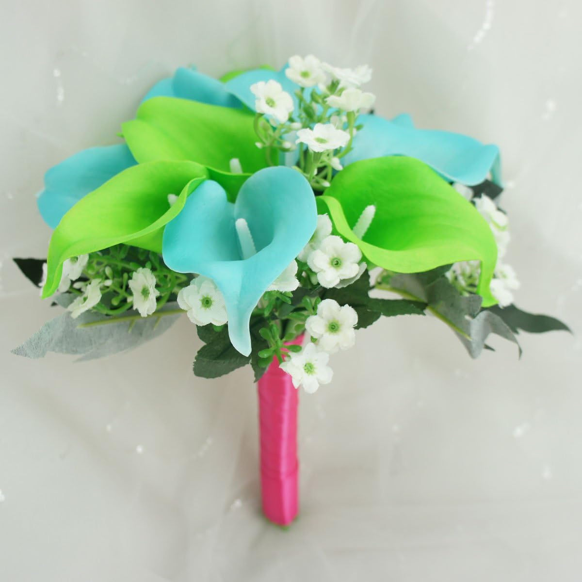 Lily Garden Artificial Flowers Wedding Bouquet Set