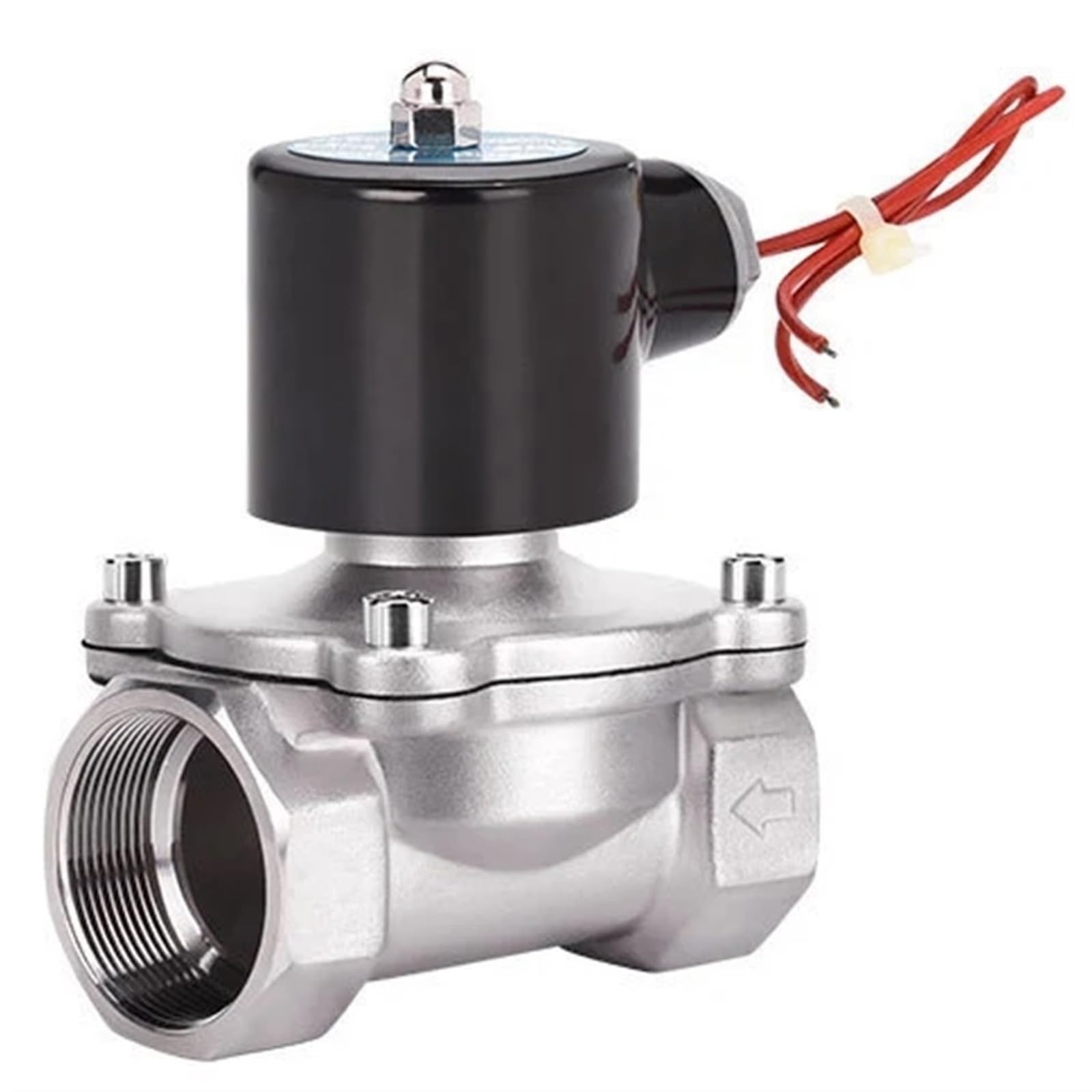 Électrovanne en acier inoxydable DN25 1 pouce 24V AC normalement fermée EPDM