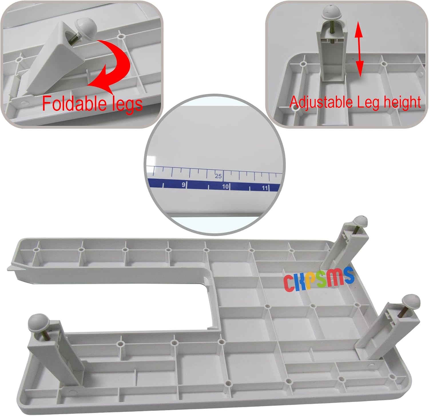 CKPSMS Brand Adjustable Height Extension Table Compatible with Brother XM2701 XM3701 LX3850 XR37T XL2800 BM2800 H537ST GS2700 GS2750 GS2786 GS3700 GS3750 27PK/2799 Sewing Machines