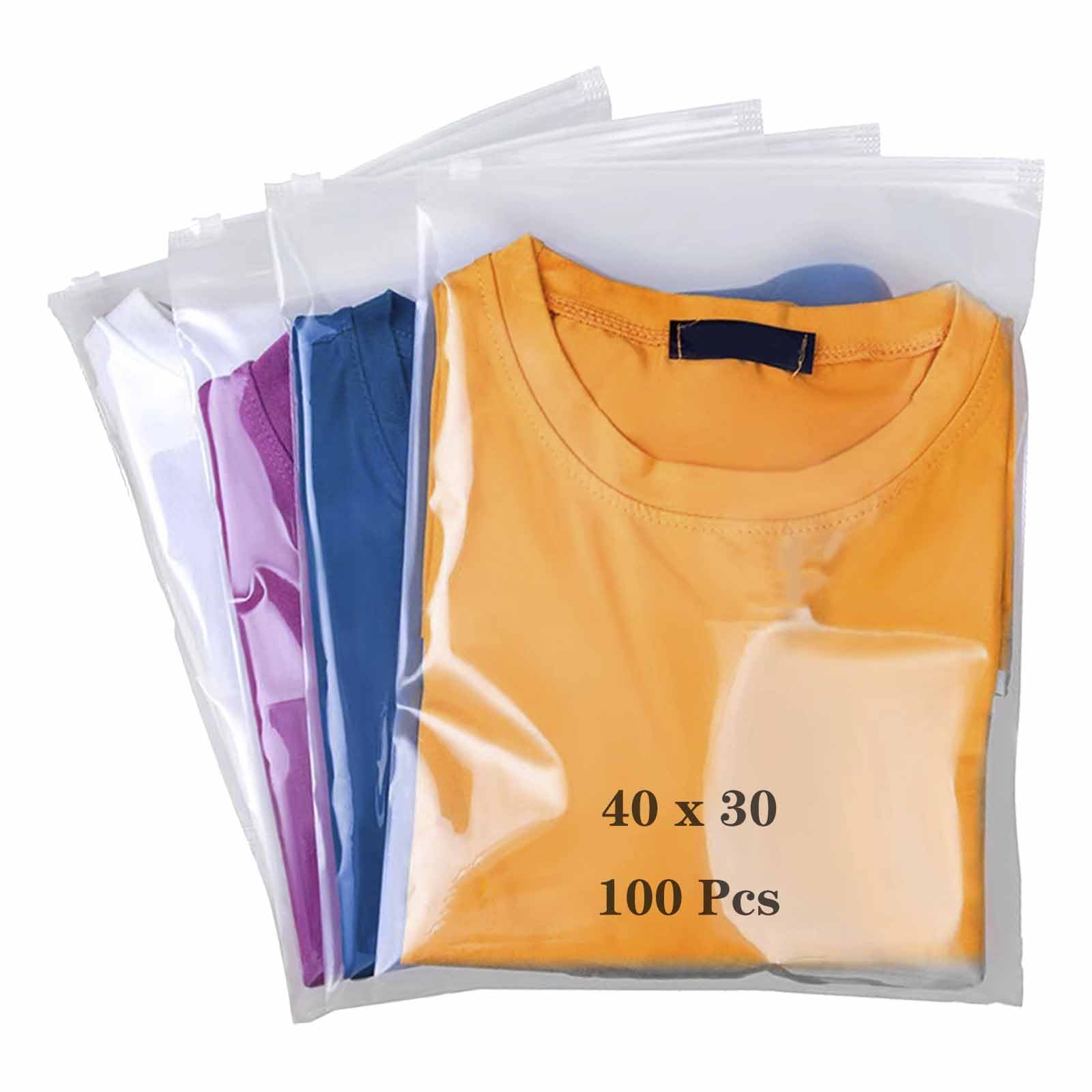 Sacs pour vêtements et chaussures lot de 100 grands sachets hermétiques à fermeture éclair