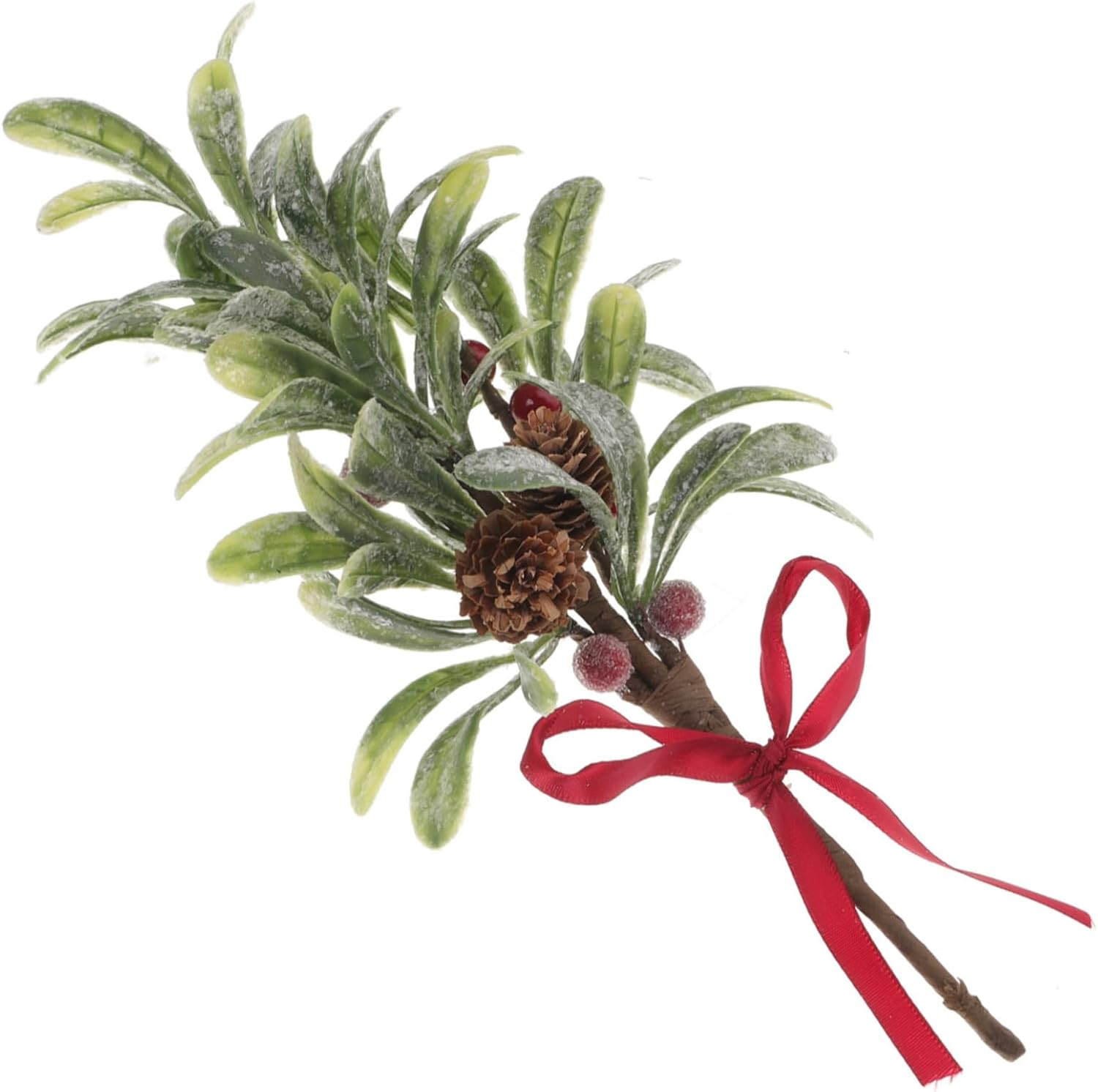 5pcs Christmas Decoration Artificial Branch Fake Swag Plush Reusable Home Decor
