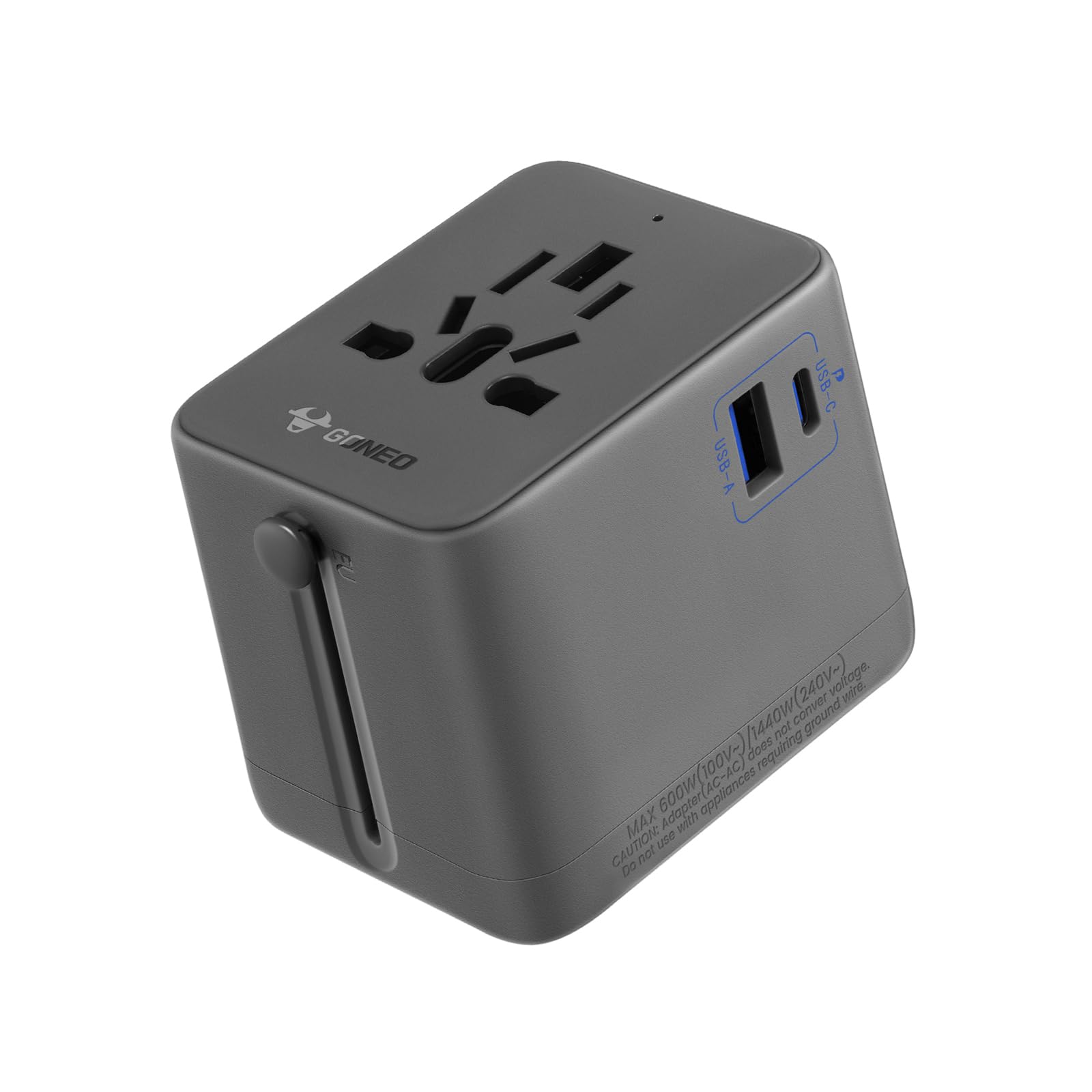 Universal Travel Adapter, European Travel Plug Adapter (Not a Voltage Converter), International Power Adapter with USB C USB A Type A and AC Outlet for US EU UK Australia Japan Thailand (Type C/G/A/I)-image-8