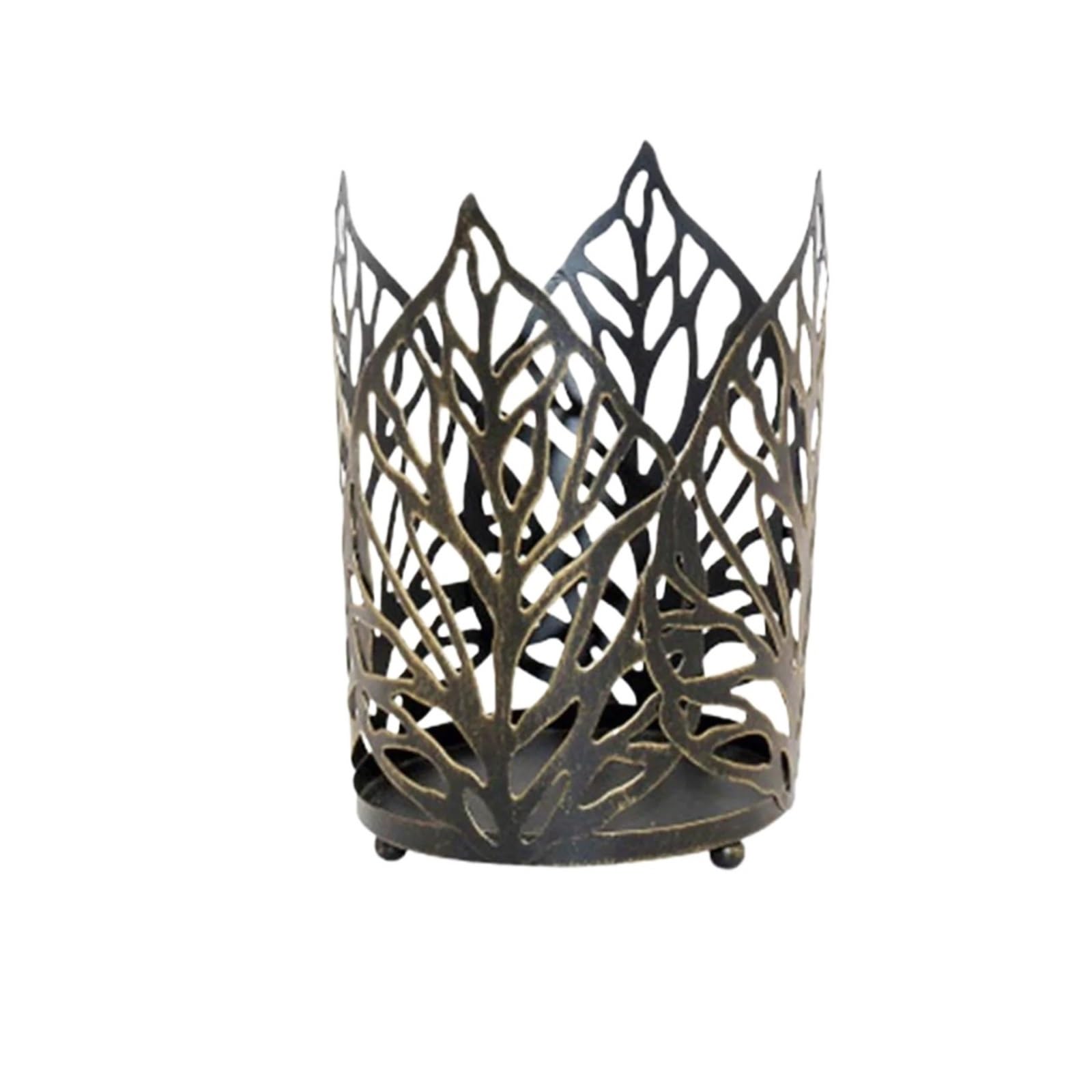 2Pcs Candle Holder Ornament Shape Vintage Candlestick For Desktops And Living Room Decorations For Desktop Decoration(Black)