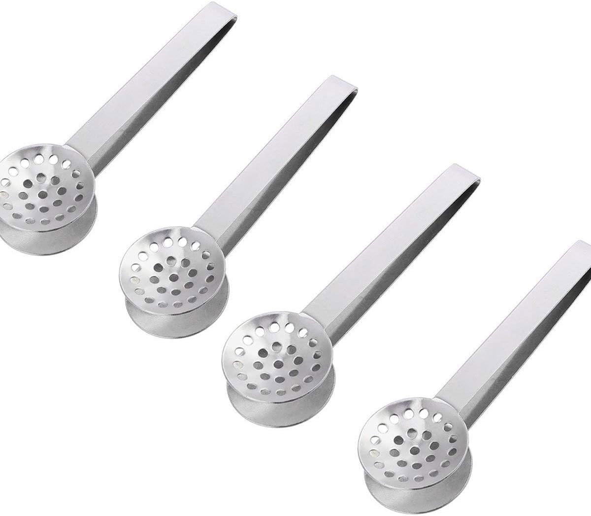 Tea Squeezer 4 Pack Stainless Steel Tea Bag Strainer Tea Bag Spoon