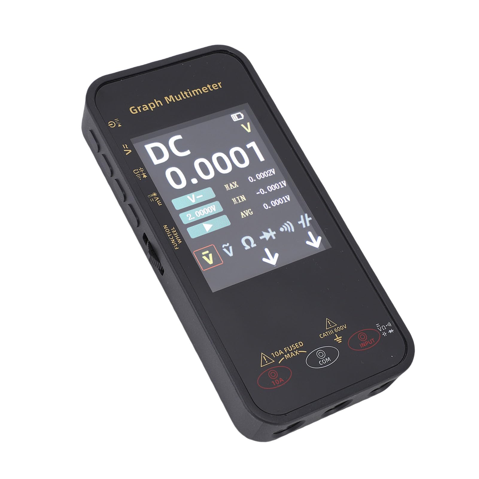 FTVOGUE Multimetro Intelligente con Schermo da 3,2 Pollici Batteria Ricaricabile 20000 Conteggi Registrazione Dati per Test Elettrici Professionali Nei Sistemi Fotovoltaici Minerari
