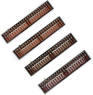 Portable Chinese 23 Digits Column Abacus Arithmetic Soroban Calculating Counting Math Learning Tool for Children Comfortable and Environmentally Useful Processed