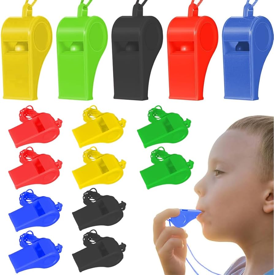 Amazon.co.jp: ホイッスル プラスチック 笛 安全ホイッスル 審判