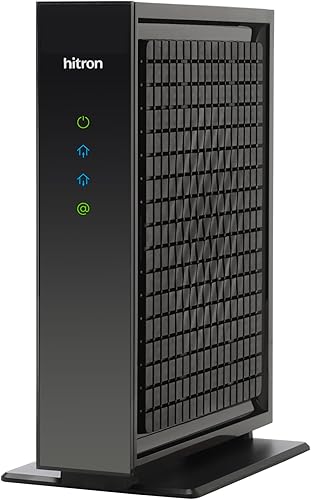 Miniatura 1 de Hitron Módem DOCSIS 3.1 Multi-Gigabit CODA56 (negro)  Velocidades máximas de Internet de 2.5 Gbps  Certificado con Xfinity, Charter Spectrum, Cox