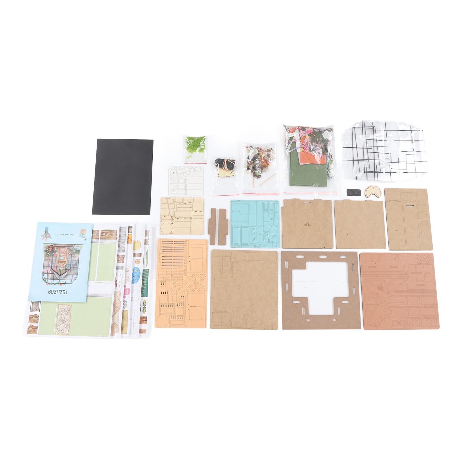 Kit Miniatura Fai Da Te Casa delle Bambole Scala 1:24 Puzzle in Legno