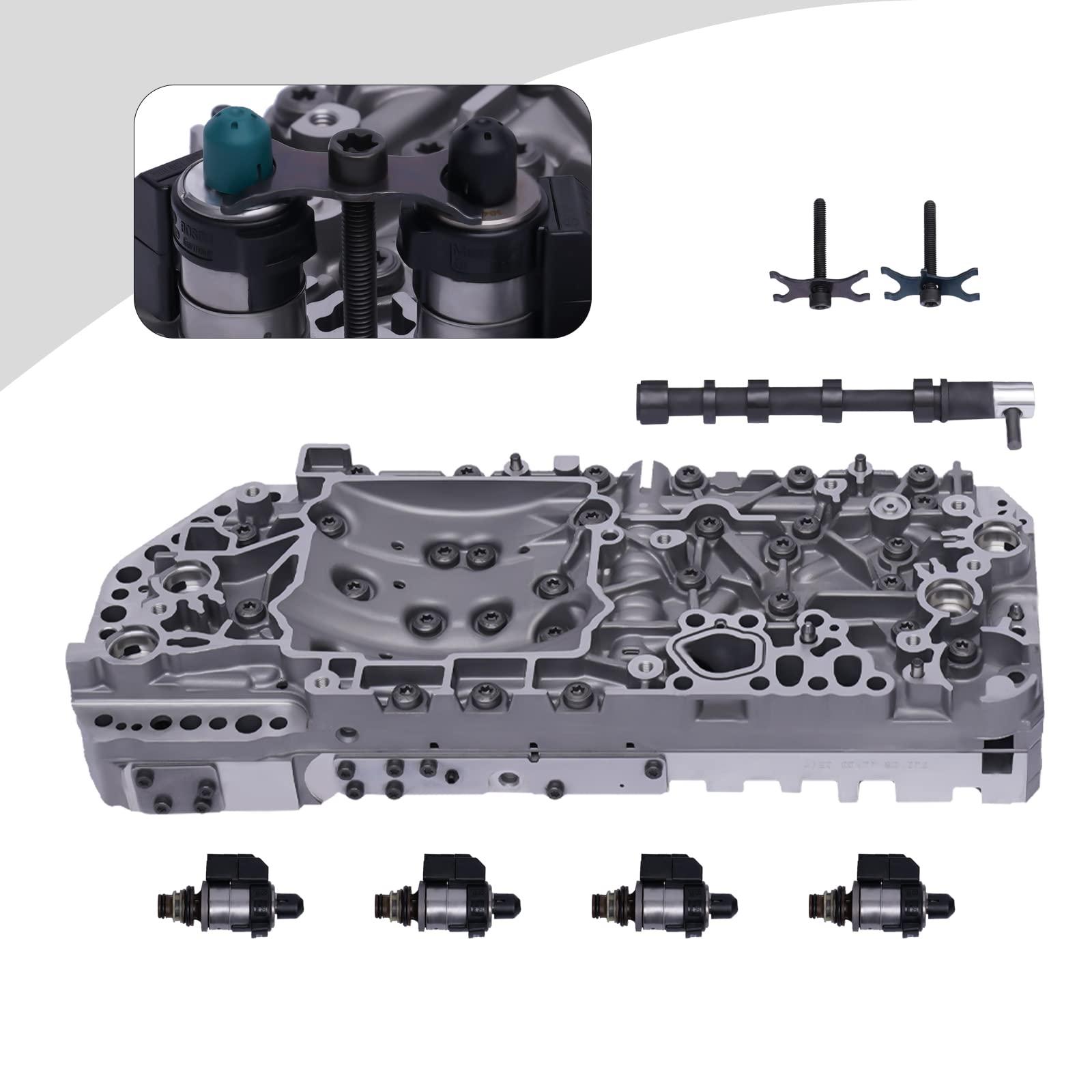 Kit di ricambio per valvola di trasmissione, 722.8, in lega di alluminio, cambio automatico, sostituzione diretta, plug and play, comfort di guida, officina, professionisti di installazione