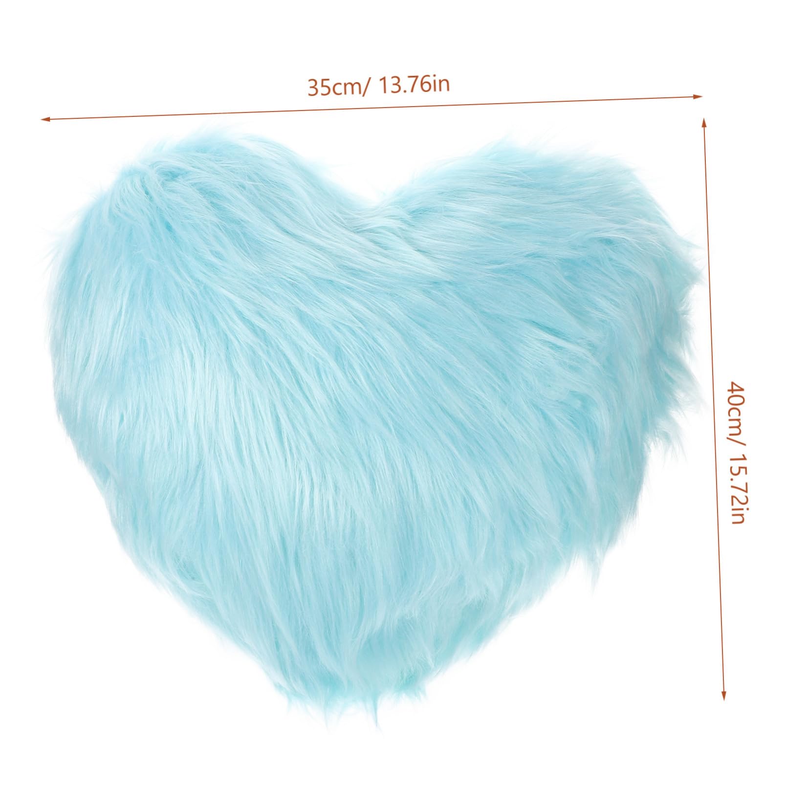 ULTECHNOVO Cuscino a Cuore in Peluche, Morbido, Decorativo per Divano | Peluche e Poliestere, per Camera e Auto, da Abbraccio, Stile Estetico Compatto