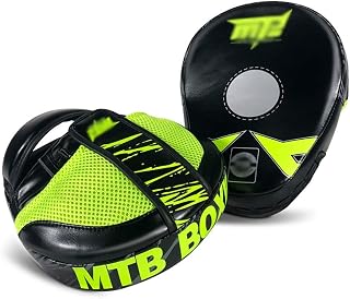 JTRHD Almohadillas de Enfoque de Boxeo Guantes Curva de Enfoque PU Cuero es Perfecto for MMA Boxeo Escudo de Ataque de Entrenador (Color : Verde, Size : 24x19x4cm)