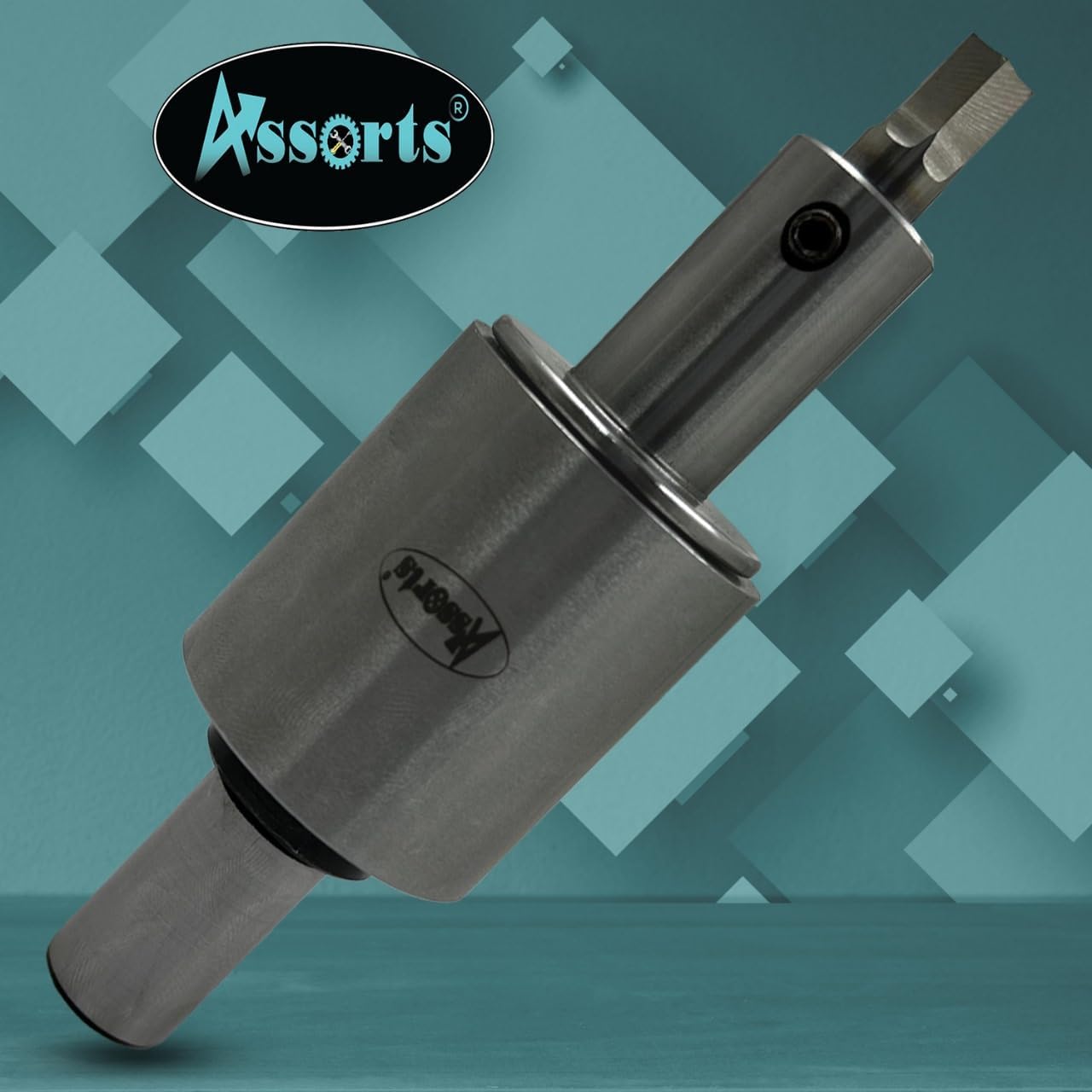 ASSORTS Precision Rotary Broach with 3/4" (19.05 mm) Shank & 7-Piece HSS Hex Punch Set – Ideal for CNC, Lathe, Milling & Drilling Machines
