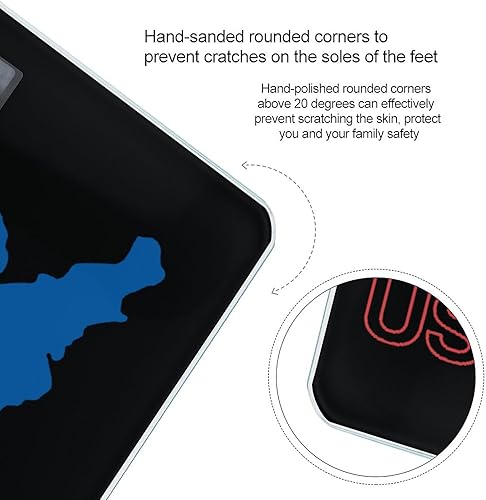 Miniatura 4 de Báscula de lucha libre para peso corporal Báscula digital inteligente precisa de baño con LCD fácil de leer