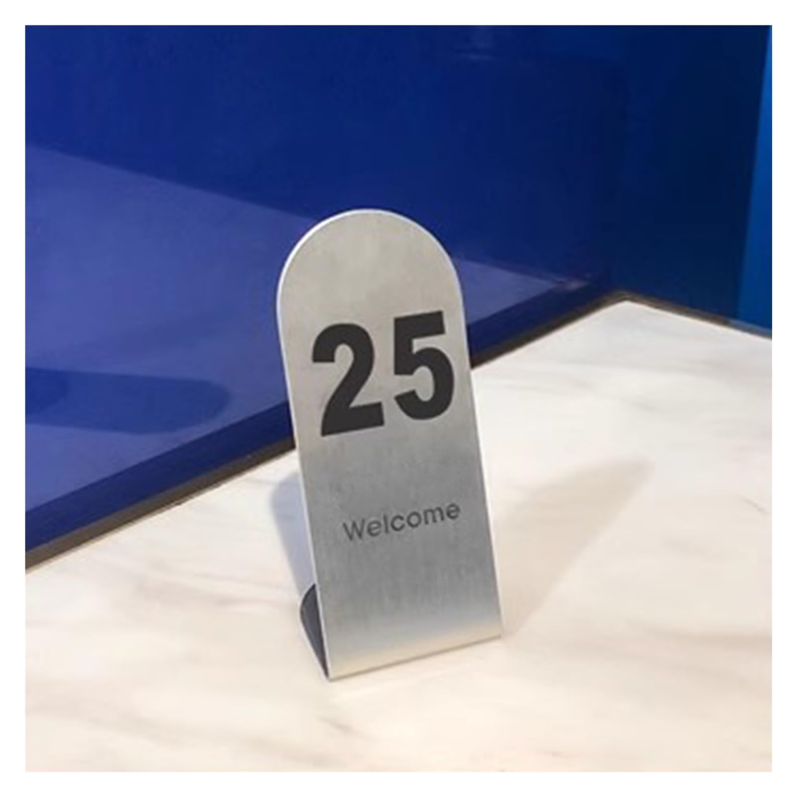 Numéro de Table Porte-Cartes De Visite pour Bureau, Métal Elégant Cartes De Table/Porte-numéros De Table, Mariage Fête Utilisation Lors D'événements Au Restaurant(1-50(5X5X12CM))