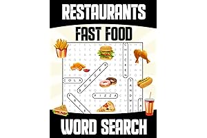 Fast Food Crossword and Word Search Puzzles: A Word Search Challenge for Food Lovers Everywhere!