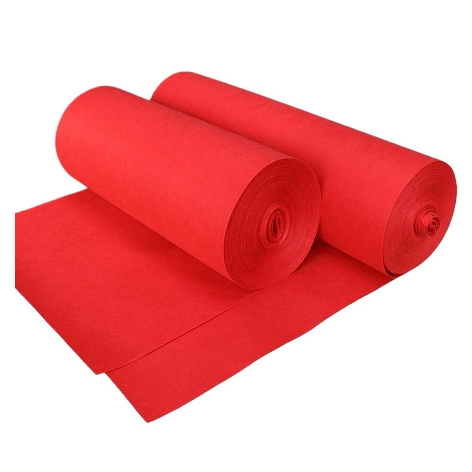 Hochzeitsteppich Gangläufer Party-Event-Zeremonie-Hochzeitsteppich-Gangläufer-Hochzeitsgang-Teppich aus Vliesstoff(Red,15m,1.2m)