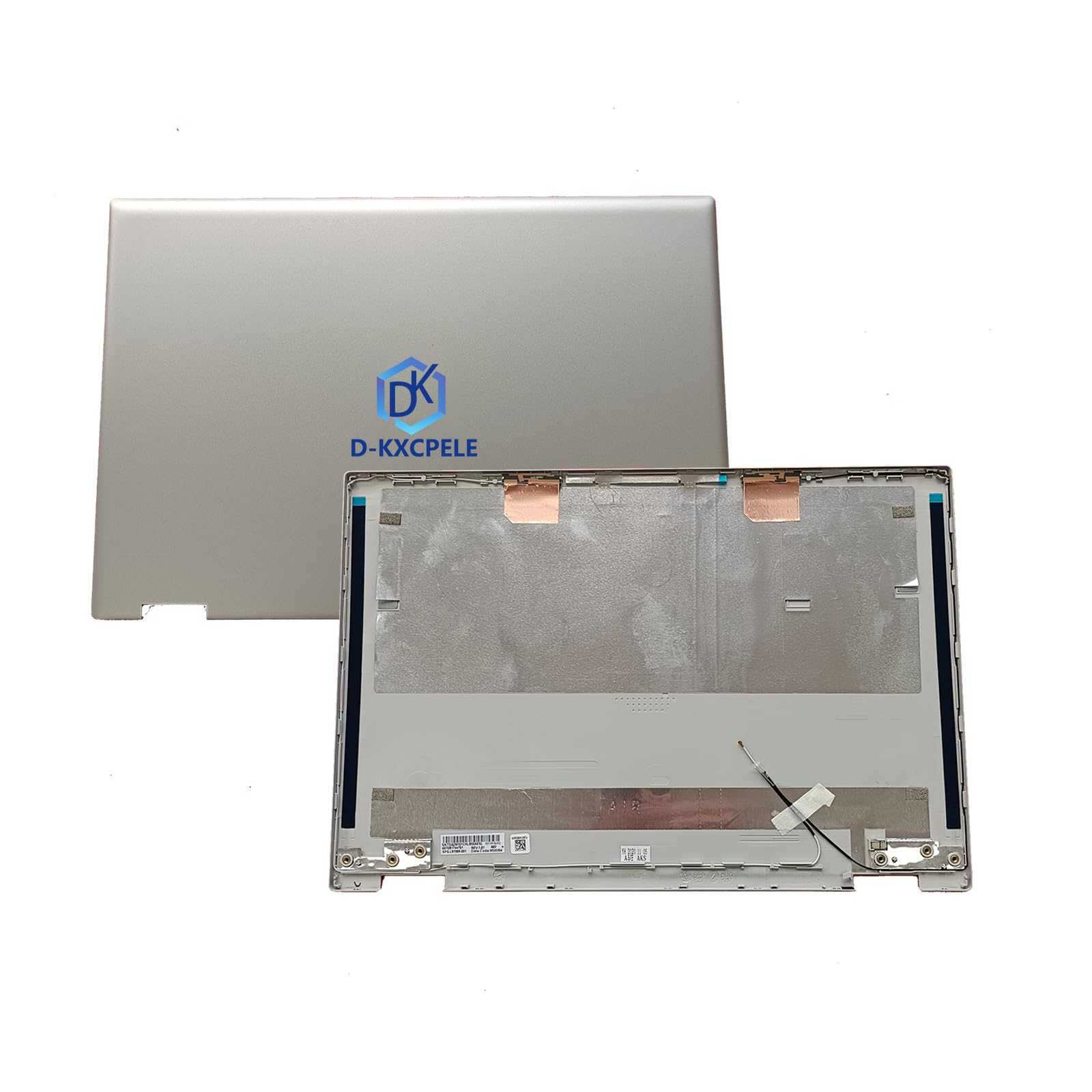 D-KXCPELE Replacement for HP Pavilion X360 14-DW 14M-DW 14T-DW Laptop LCD Back Cover Top Screen Case A Lid with Antenna L97989-001 (Silver)