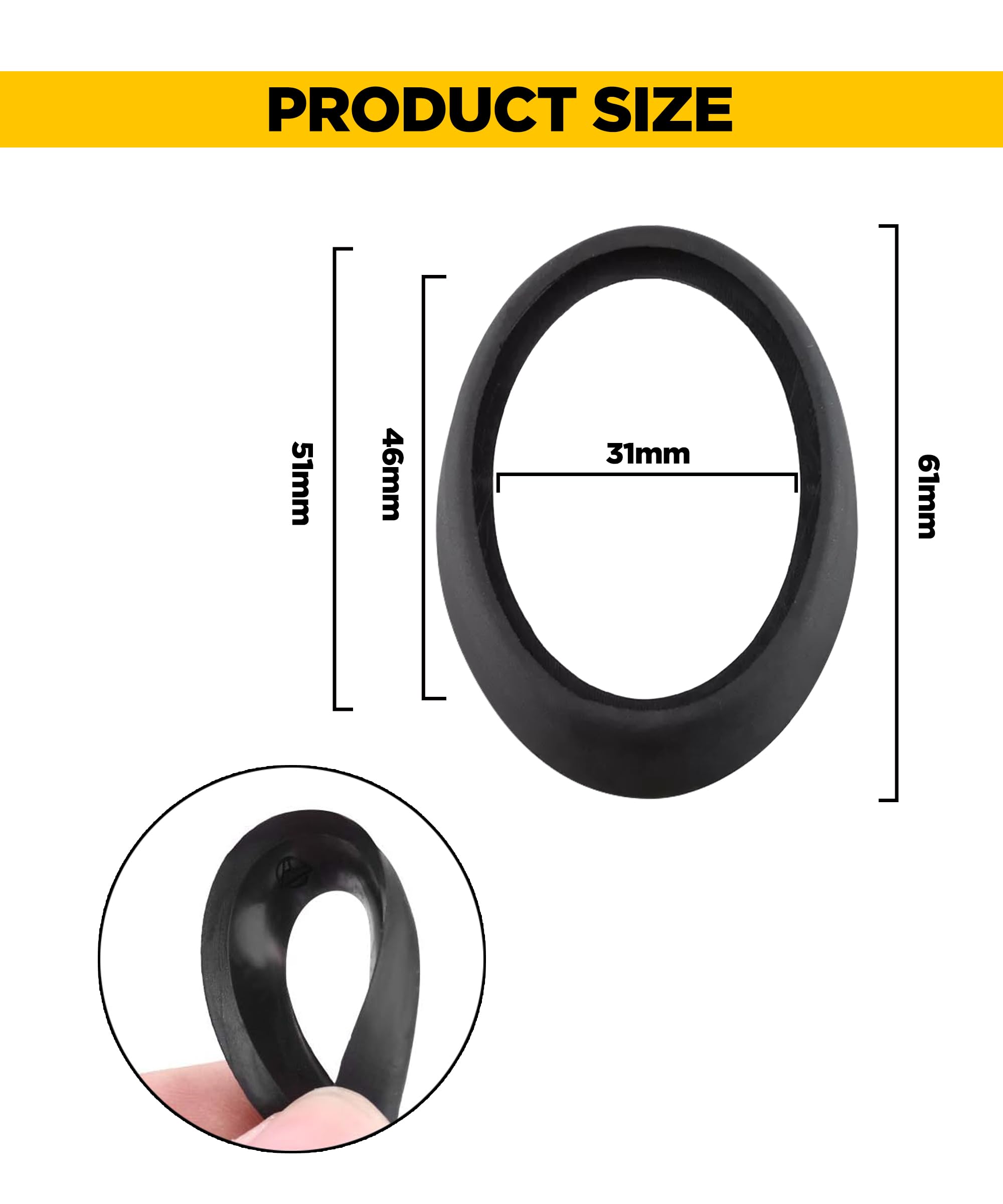 Guarnizione In Gomma Per Antenna Auto | Resistente E Antigraffio | Ricambio Per Opel/Vauxhall Astra, Corsa, Meriva