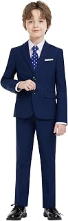 Boys Formal Suit Set with Adjustable Waist, 2 Fit Type: Regular & Husky