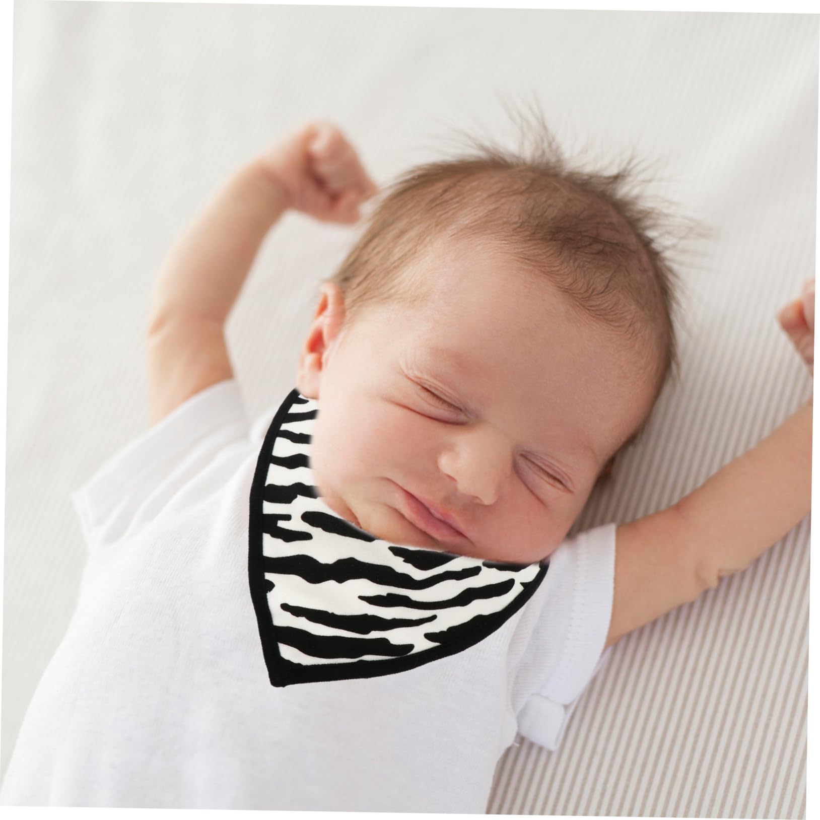 Abaodam 9piezas Baberos Bandana De Algodón Para Bebés Ajustables y Absorbentes Toallas De Saliva Impermeables Para Alimentación y Dentición Diseño Unisex Para Recién Nacidos