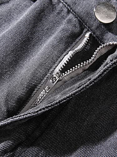 HBER Men's Loose Straight Leg Jeans Bootcut Comfort Stretch Jean Wide-Leg Denim Pants Trousers4