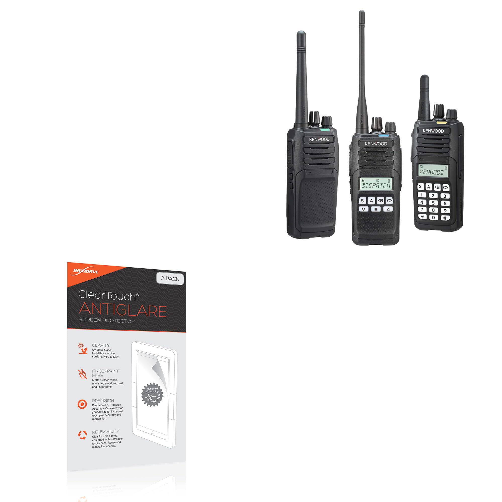 BoxWave Screen Protector Compatible with Kenwood NX-1200DV - ClearTouch Anti-Glare (2-Pack), Anti-Fingerprint Matte Film Skin