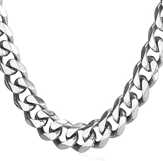 U7 Men's Stainless-Steel Chain Necklace (18in 12Mm Wide)