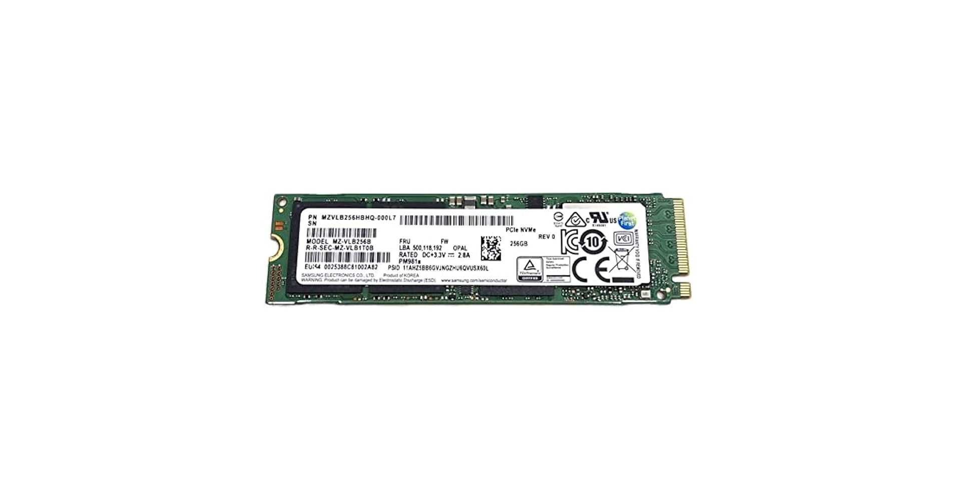 Amazon | BTB Samsung SSD 256GB PM981a M.2 2280、PCIe Gen3 x4