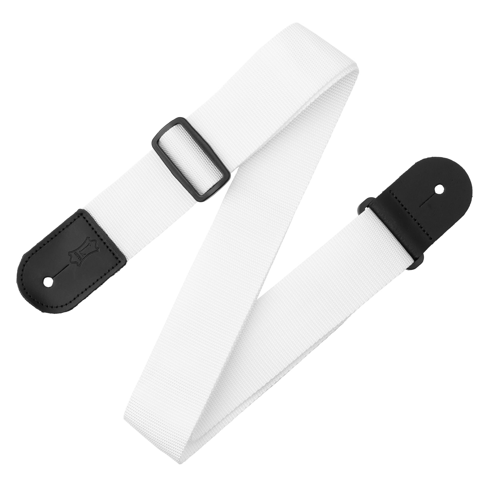 M8Poly Tracolla Per Chitarra In Polipropilene Bianco Logo Levy's-image