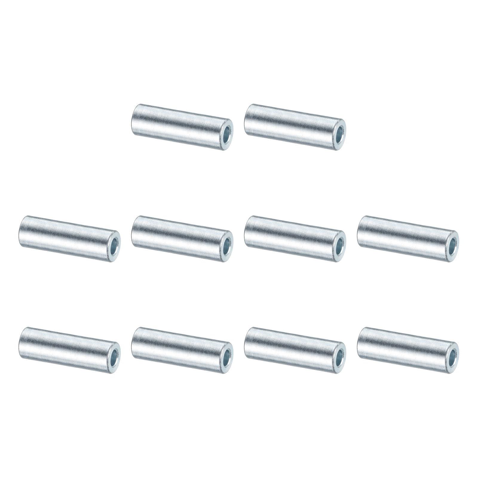 Entretoise en acier galvanisé de 6,35mm x 1,27cm uxcell lot de 10 bagues rondes non filetées