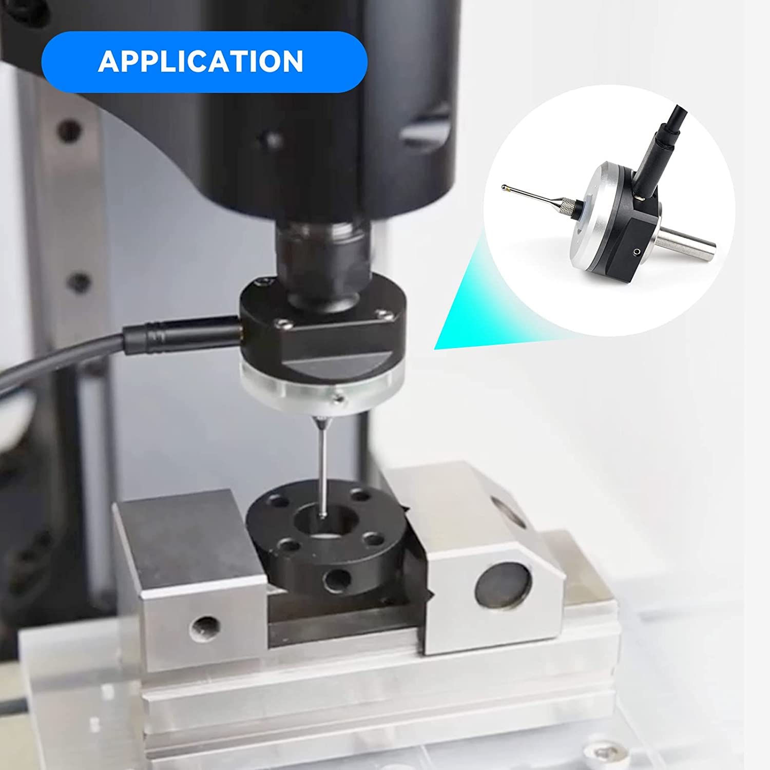 Buscador de Bordes de Sonda Táctil 3D, Localizador de Bordes Electrónico de Alta Precisión, Kit de Sensor 3D de Bola de Acero de Tungsteno para Equipos CNC