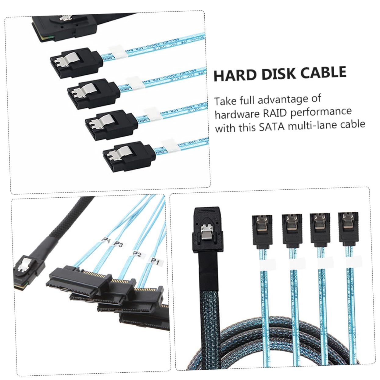 SHINEOFI Câble Mini vers pour Disque Dur Adaptateur de Transmission Fiable avec Protection Tresse et Connecteur