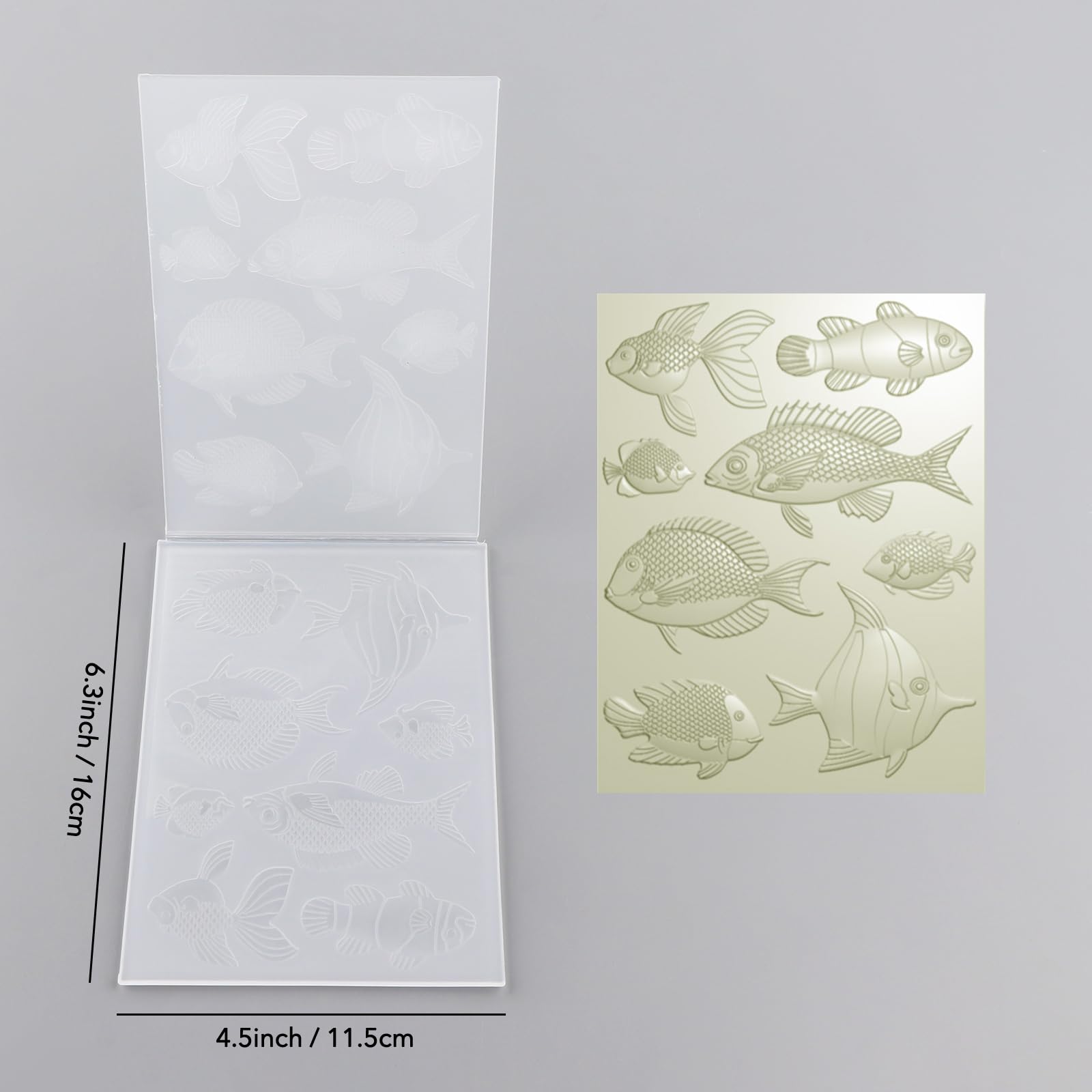 Classeur De Gaufrage 3D En Forme De Fruits - Plastique Transparent 16,5x10,9 Cm - Pour Scrapbooking, Cartes, Loisirs Créatifs