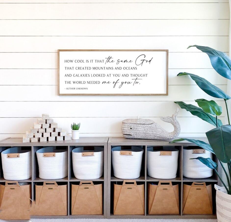 JESC Póster artístico de pared con texto en inglés How Cool Is It That The Same God, impresiones en lienzo para sala de juegos, pintura,