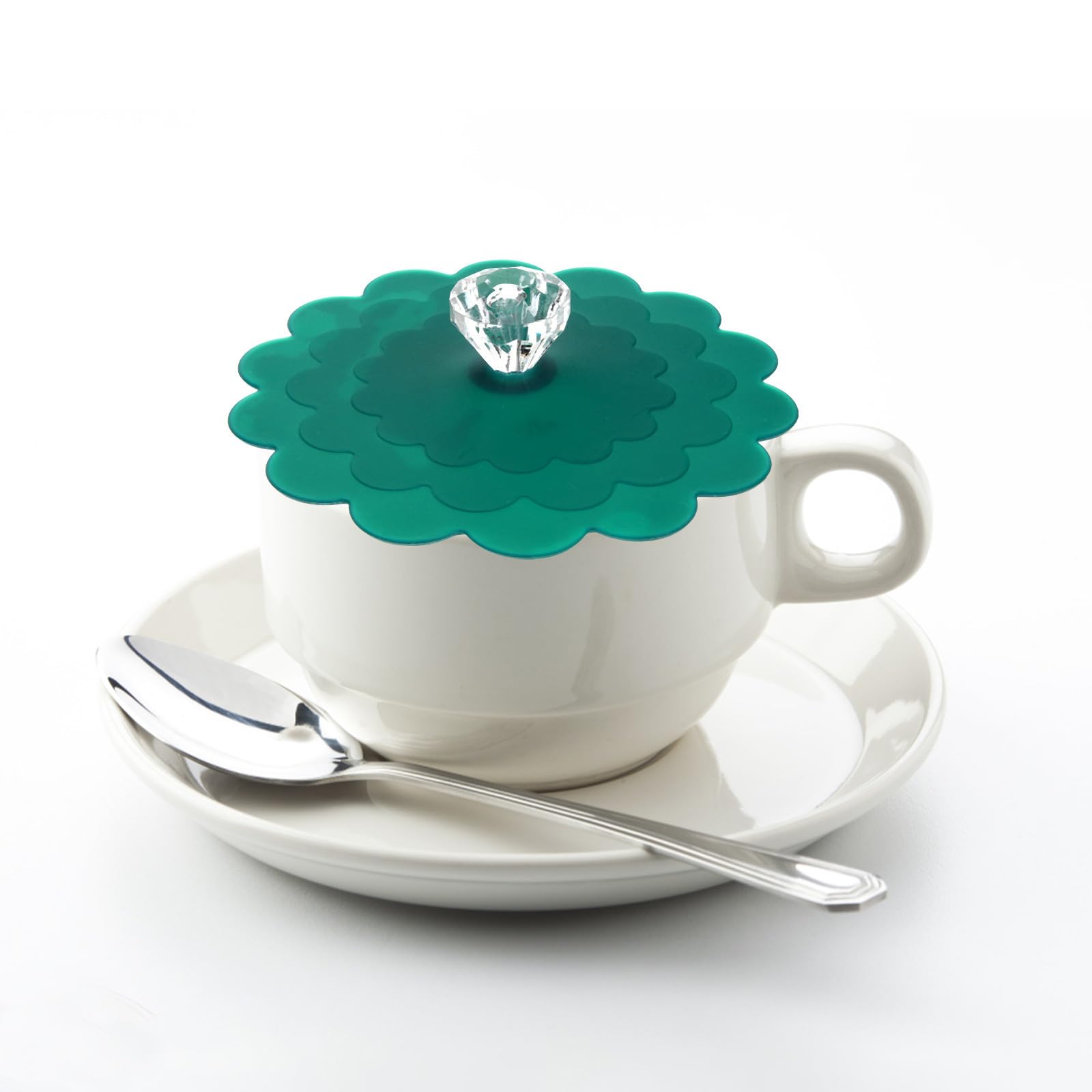 Lot de 6 couvercles de tasse en silicone, réutilisables, portables et légers, pour tasses et verres à bière, parfaits pour la maison ou le bureau