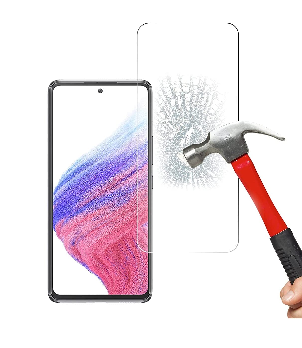 SS Tech Screen Protector (2PACK) Compatible Galaxy A53 5G, Samsung Galaxy A53 5G Screen Protector Tempered Glass {Easy Installation} Anti Scratch Protector