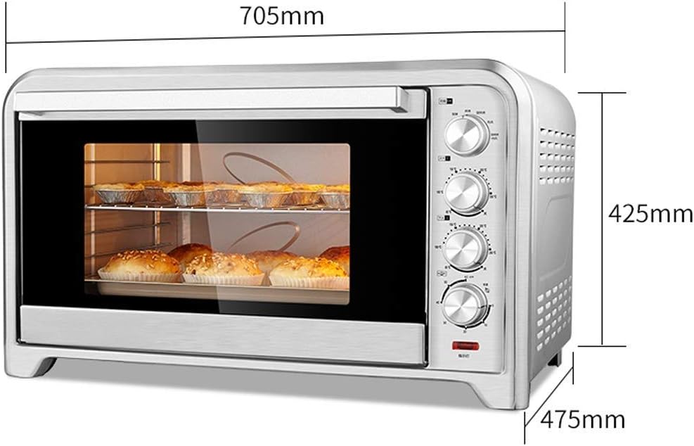 Extra Wide Convection Countertop Toaster Oven, Includes Bake Pan, Broil Rack & Toasting, Stainless Steel