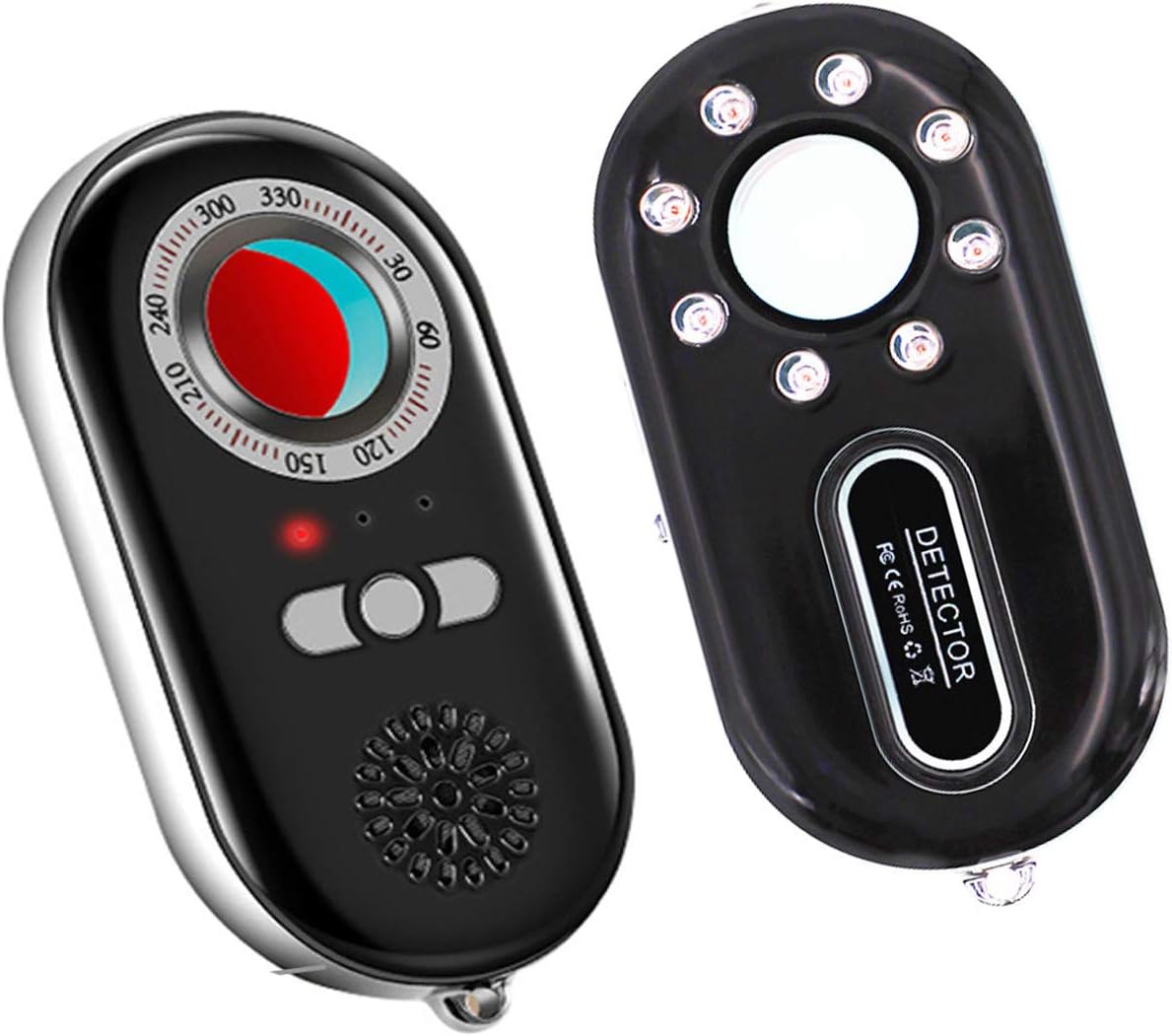 Multifunctional 3-in-1 Anti-Spy Anti Candid Hidden Camera Detector Infrared Alarm Scanner Defense Emergency Alert with Mini LED Flashlight for Travel Personal Security Alarm Devices