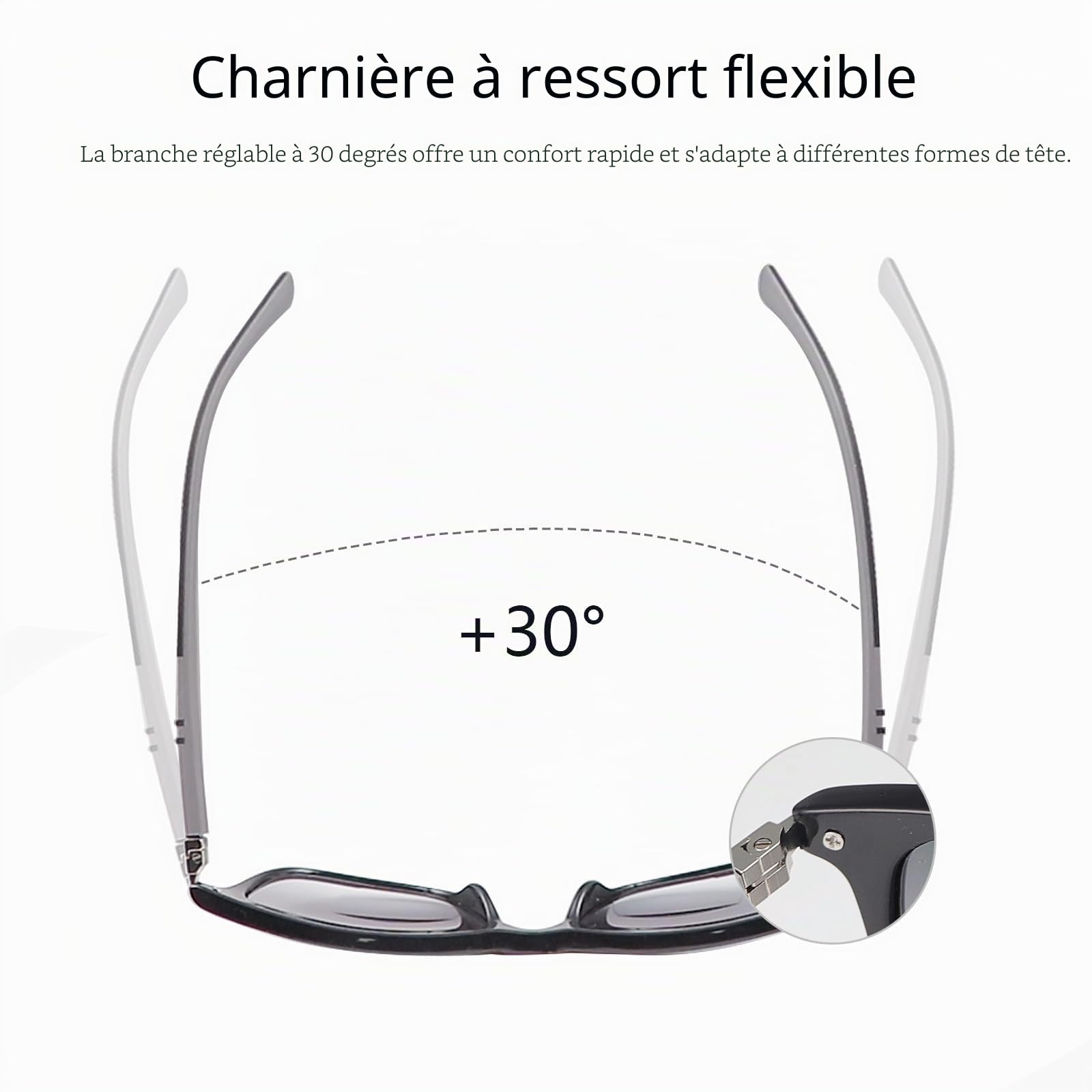 Lunettes de lecture bifocales polarisées avec charnière à ressort - Lunettes de soleil pour homme et femme - Lunettes de soleil classiques bifocales - Protection UV400 - Lunettes de soleil