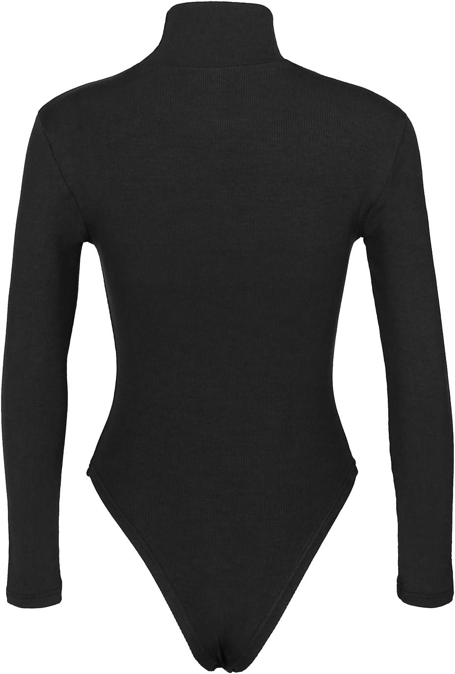 PALINDA Women's Turtleneck Long Sleeve Ribbed Knit Bodysuit Sexy Bodycon Stretchy Leotards - Image 3