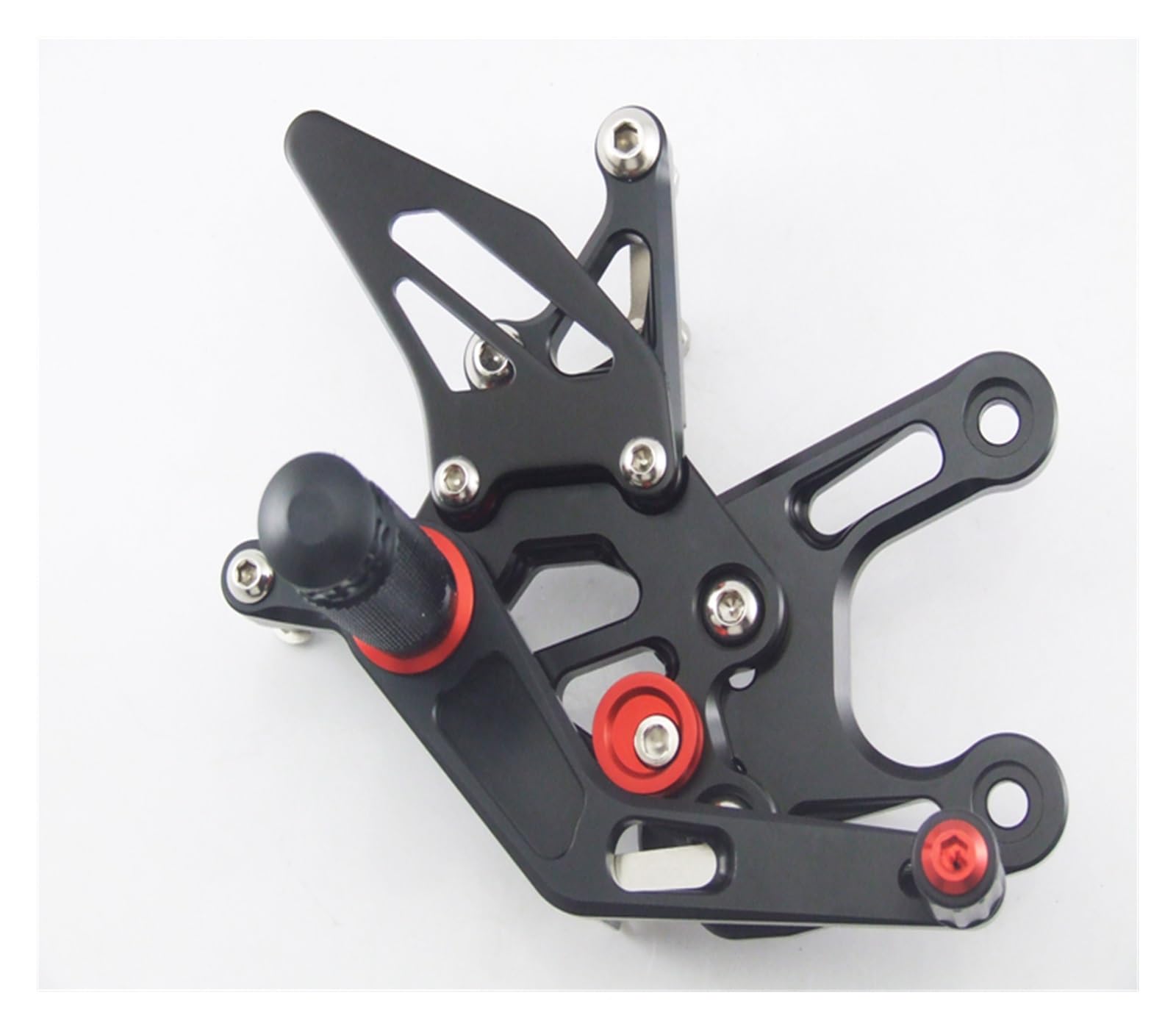 Pédales Moto Réglables Arrière - Pour Kawasaki ZX10R 2008-2010, Alliage Aluminium CNC, Noir/or/argent, Repose-pieds Déportés