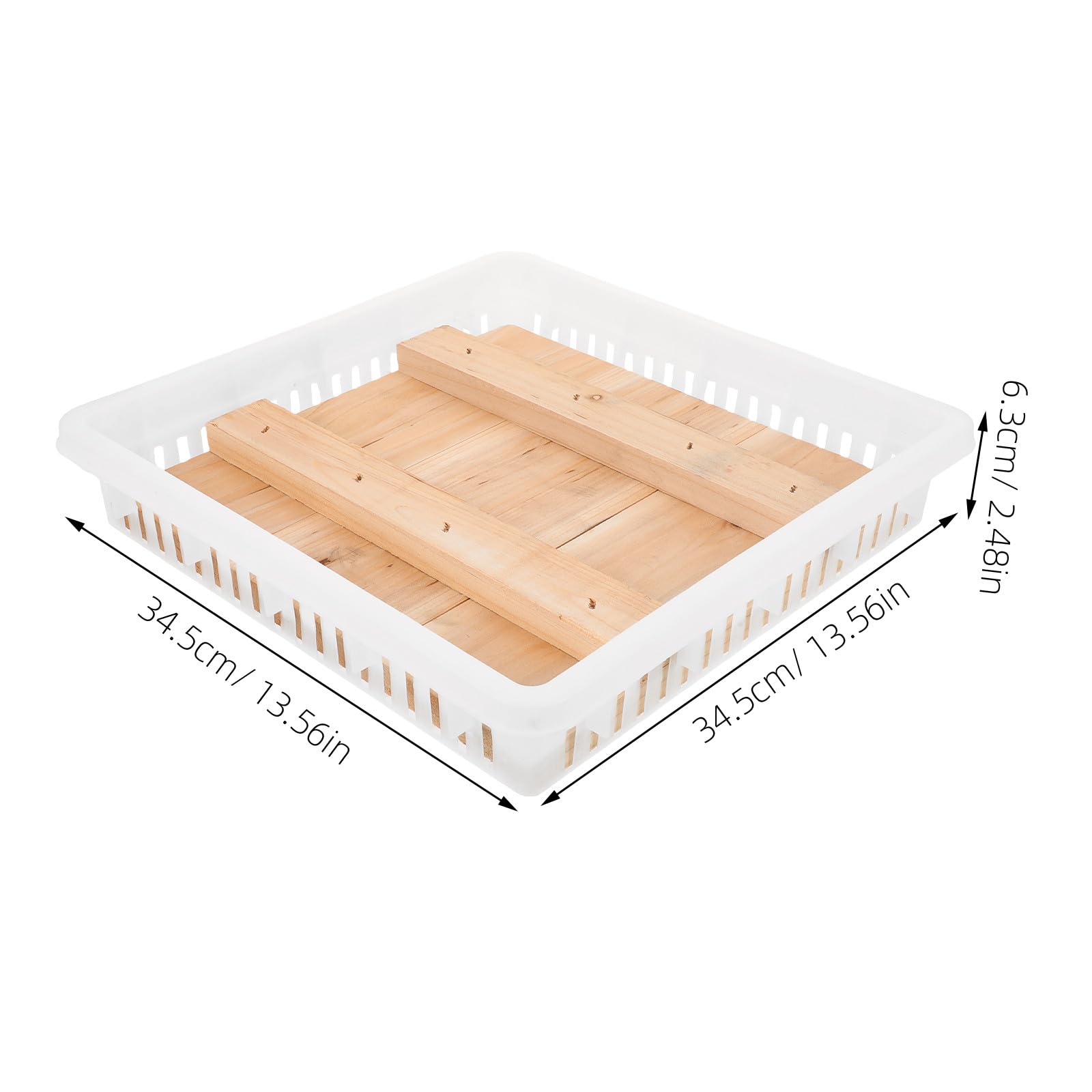 Presse à Fromage et Tofu Design Compact et Facile en Bois et Plastique Ensemble 1 Pièce pour Fabrication de Fromage et Tofu Maison pour Maison