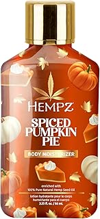 Hempz Mini Spiced Pumpkin Pie Body Moisturizer, Body Lotion, Fall Skin Care for Men & Women, Limited Edition, 2.25 fl.oz.