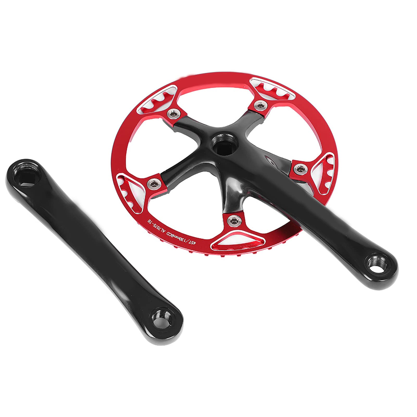 Generic Mechanizm Korbowy Rowerowy Meijun 170mm Lekki Zestaw kół łańcuchowych ze Stopu Aluminium 45T 47T do Rowerów Szosowych i Rowerów Składanych
