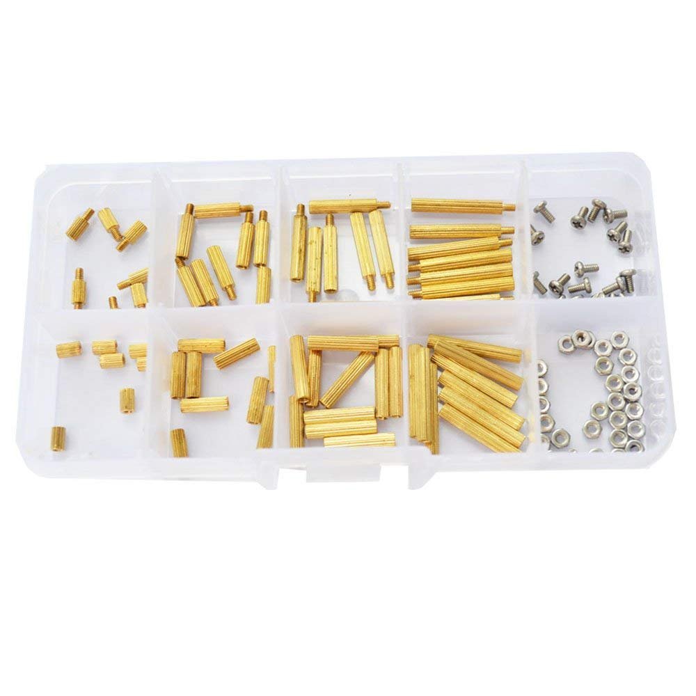 Standoff Ottone M3 10-100 Pezzi Dado Femmina Esagonale In Ottone M3 - Spessori Da 4mm A 60mm Per Standoff PCB Distanziatori Esagonali Per Pcb