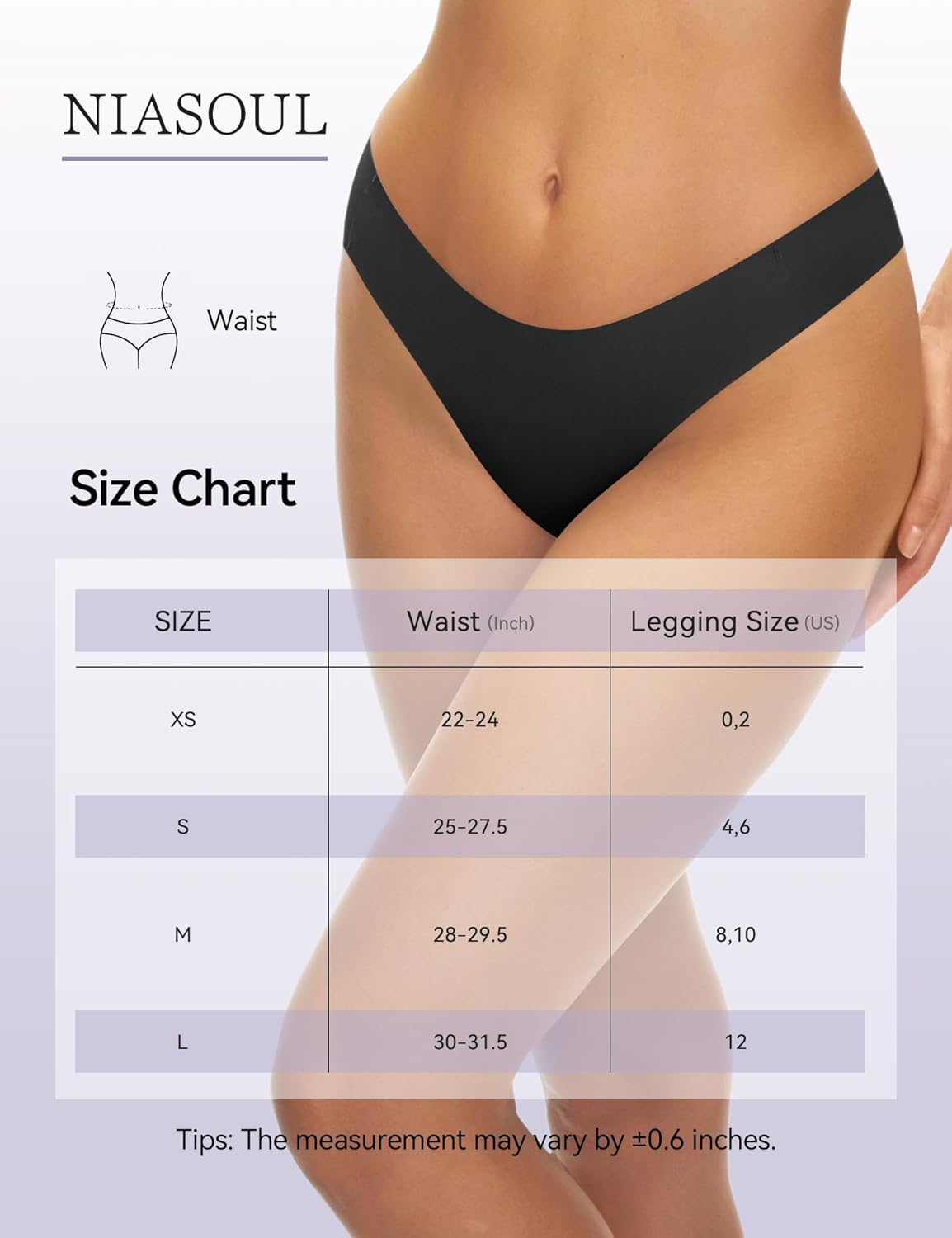 NIASOUL Thongs for Women Seamless Thong Panty Liners No Show Breathable G-Strings Workout Underwear - Image 6