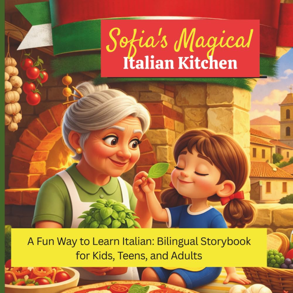 Sofia's Magical Italian Kitchen:: A Fun Way to Learn Italian: Bilingual Storybook for Kids, Teens, and Adults